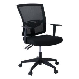 ΕΟ523,1 BF2910 Πολυθρόνα Γραφείου Μαύρο Mesh - Ύφασμα Μαύρο  61x58x91/101cm