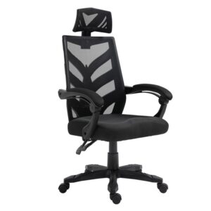 ΕΟ605,1 BF2980 Πολυθρόνα Γραφείου Διευθυντή, Mesh Μαύρο  60x66x111/121cm