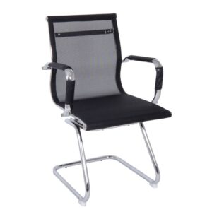 ΕΟ228 BF3200V Πολυθρόνα Γραφείου Επισκέπτη - Mesh Μαύρο  55x60x91cm