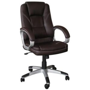 ΕΟ278,4 BF6950 Πολυθρόνα Γραφείου Διευθυντή, Pu Καφέ  64x71x112/122cm