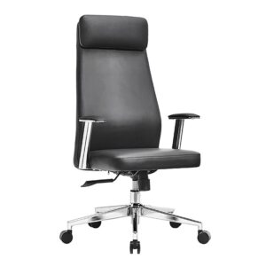 ΕΟ612,1 BF8800 Πολυθρόνα Γραφείου Διευθυντή, Pu Μαύρο, Βάση &  68x68x120/128cm