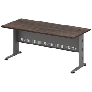 ΕΟ982,1 COMPACT Γραφείο Απόχρωση Γκρι - Σκούρο Καρυδί  180x80x75cm