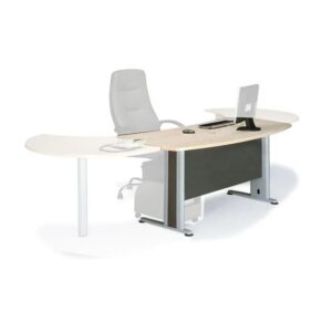 ΕΟ999Γ EXECUTIVE Γραφείο Απόχρωση Dark Grey - Beech  180x80x75cm