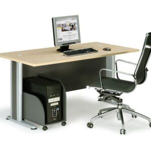 ΕΟ997 BASIC Γραφείο Απόχρωση Dark Grey - Beech  150x80x75cm