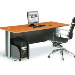 ΕΟ998,1 BASIC Γραφείο Απόχρωση Dark Grey - Cherry  180x80x75cm