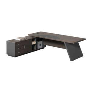 ΕΟ925,L MASTER Γραφείο Αριστερή Γωνία, Απόχρωση Grey Walnut  180x90x75/180x50x62cm
