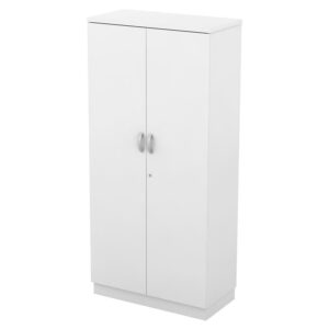 ΕΟ979,5 ΝΤΟΥΛΑΠΑ Γραφείου Δίφυλλη, Απόχρωση Άσπρο  80x40x171cm