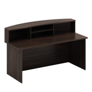 ΕΟ116,21 Reception 180 Απόχρωση Σκούρο Καρυδί  180x90x105cm