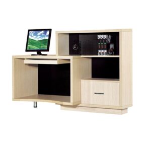 ΕΟ827 Reception PROGRESS Elm/Black  160x60x110cm