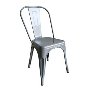 Ε5191,4W RELIX Καρέκλα Στοιβαζόμενη, Μέταλλο Βαφή Γκρι  44x49x84cm