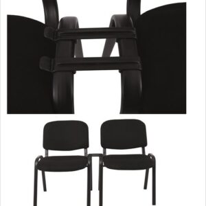 ΑΟ550,W SIGMA Σύνδεσμος ένωσης Στοιβαζόμενων Καρεκλών, Πλαστικό σε χρώμα Μαύρο