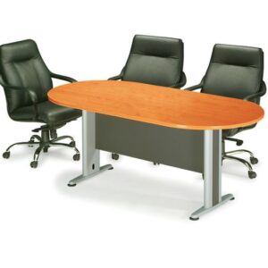 ΕΟ146,1 ΣΥΝΕΔΡΙΟΥ Τραπέζι Οβάλ Απόχρωση Dark Grey - Cherry  180x90x75cm