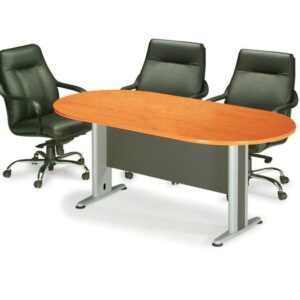 ΕΟ131,2 ΣΥΝΕΔΡΙΟΥ Τραπέζι Οβάλ Απόχρωση Dark Grey - Cherry  240x120x75cm