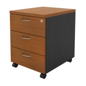 ΕΟ994,1 ΣΥΡΤΑΡΙΕΡΑ Τροχήλατη, Με 3 συρτάρια, Απόχρωση Dark Grey - Cherry  40x48x56cm